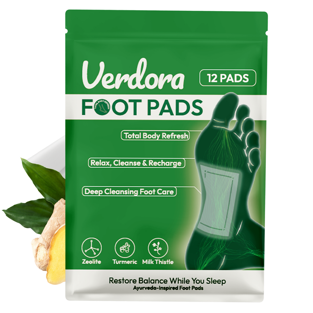 VERDORA Deep Cleansing Foot Pads,Natural Premium Footpatch, Bamboo Vinegar Ginger Powder Foot Pad for Foot Care, Adhesive Sheets, Relaxation Improve Sleep